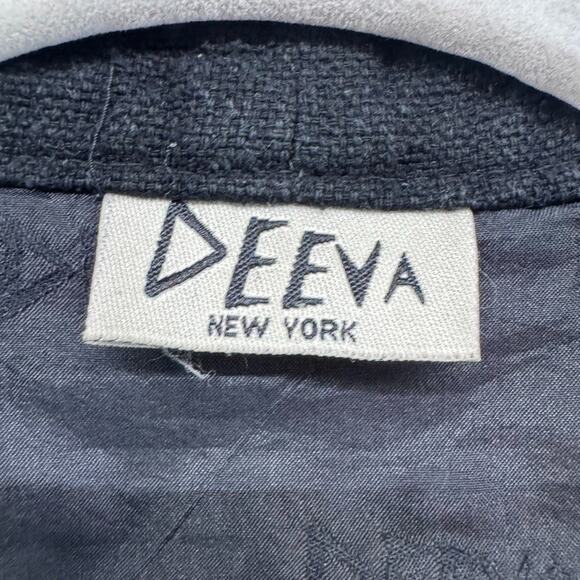 VTG Deeve New York Jacket Women One Size Green Silk Art To Wear Abstract City - Picture 2 of 16